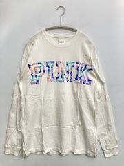 PINK ピンク Tシャツ/カットソー S ホワイト