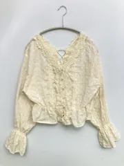 NICE CLAUP ナイスクラップ シャツ/ブラウス F アイボリー