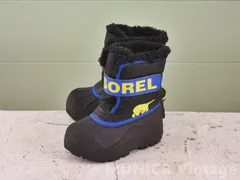 MK719 キッズ SOREL スノーブーツ ナイロン 黒 14cm