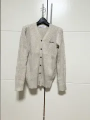 NICK NICOLE ベージュ Vネック ゴージ カーディガン