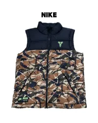 (M) NIKE コービー スポーツブラ カモフラ パータン ダウンベスト