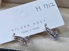 ワンタッチ キュービック ドロップ イヤリング H712