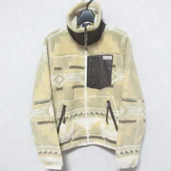 良品 POLO RALPH LAUREN ポロラルフローレン ネイティブ柄 レザー切替し ボアフリースジャケット SP ベージュ レディース 古着 中古 USEDのサムネイル