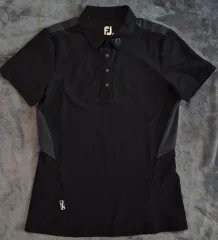 正規品 FJ フットジョイ ゴルフ レディース 半袖 ブラック ポロTシャツ S