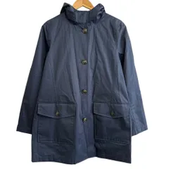 美品 WOOLRICH ウールリッチ フーデッドコート スプリングコート M ネイビー レディース 古着 中古 USEDのサムネイル