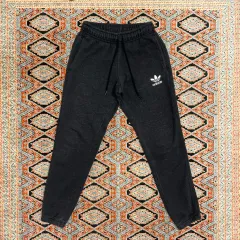 アディダス オリジナル チャコール 起毛 ジョガー トレーニング パンツ レディース 95サイズ