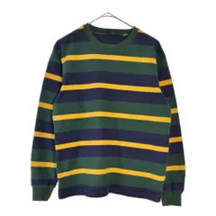90年代 J.CREW ジェイクルー コットンニットセーター ボーダー マルチカラー(メンズ S)中古 古着 X6330