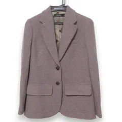 美品 22AW LAUREN RALPH LAUREN ローレンラルフローレン ウール スカーフ裏地 テーラードジャケット 00サイズ ピンク系 レディース 古着 中古 USEDのサムネイル