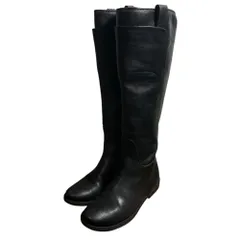 美品 FRYE フライ レザー ロングブーツ 6B 23cm相当 ブラック レディース 古着 中古 USEDのサムネイル