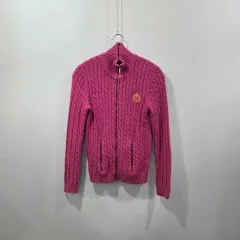 ローレンラルフローレン ウィメンズ ケーブル ニット ジップアップ S