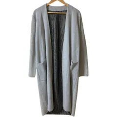 PS Paul Smith ポールスミス ロングニットコート XLサイズ グレー レディース 古着 中古 USED