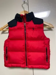 ポロ ラルフローレン キッズ レッド ダウン ベスト