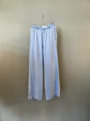 ザラキッズ 12-13歳 ライトブルー デニム ワイド パンツ