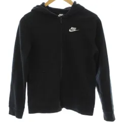 ナイキ NIKE ジップアップパーカー 上着 L 黒 ブラック フード付き /GG■ECD001
