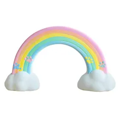 ペット仏具 虹の橋オブジェ 大サイズ 陶器 メモリアルグッズ（足あと）