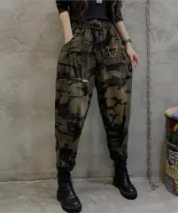 4 レディース SHOOTING カムフラージュ バギー パンツ M