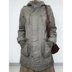 日本ヴィンテージ カーキ マウンテンパーカー ジャケット アウター y2k