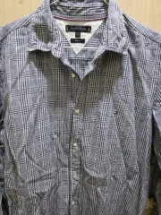 トミーヒルフィガー チェック スリムフィット シャツ