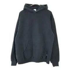 90年代 USA製 RUSSELL ATHLETIC ラッセル 無地 スウェットパーカー ブラック(メンズ L)中古 古着 X6333