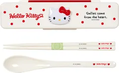 ハローキティ　レリーフ付き　箸&スプーン  646466　日本製　コンビ