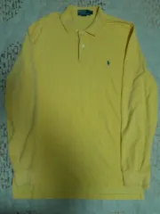 ポロ ラルフローレン カラーTシャツ 長袖 イエロー