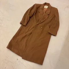 ジャパン ヴィンテージ カシミア ブレンド ブラウン ロングコート