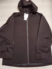 新品 UNIQLO U ブロックテック パーカ ブラウン XXL