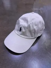 ポロラルフローレン ポニー 刺繍 アイボリー ベージュ ボールキャップ