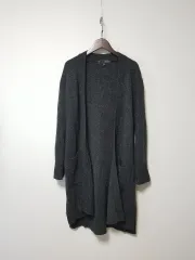 H:CONNECT ロング カーディガン チャコール S (2