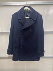 送料無料！！Ｈ＆Ｍ　エイチアンドエム　Pコート　美品　ネイビー　サイズ42  ＬＬサイズ　美品　#80326MOKAKEのサムネイル