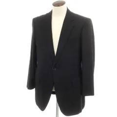 【中古】バーバリーロンドン BURBERRY LONDON SUPER120’S ウール チェック 2B テーラードジャケット ブラック【サイズL】【メンズ】のサムネイル