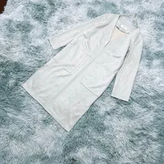【良品】アズールバイマウジー✨ノーカラーコート【S】大人カワイイ✨上品✨