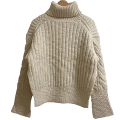 良品 3.1 Phillip Lim 3.1フィリップリム タートルネック ローゲージ ニット プルオーバー セーター サイズS アイボリー レディース 古着 中古 USEDのサムネイル