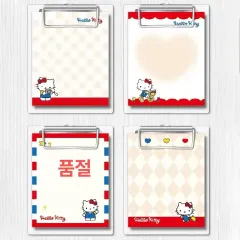 ハローキティ クリップボード メモ帳 セット