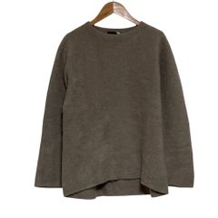ATON エイトン コットンカシミヤオーバーサイズシャツ ブラウン 06