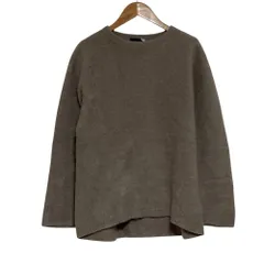 良品 ATON エイトン カシミヤ100％ クルーネック ニット プルオーバー セーター サイズ2 ブラウンべージュ レディース 古着 中古 USEDのサムネイル