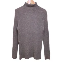 美品 FABIANA FILIPPI ファビアナフィリッピ タートルネック リブニットセーター サイズXS チャコールグレー レディース 古着 中古 USEDのサムネイル
