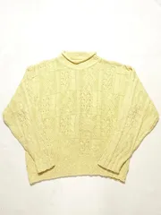 【Made in USA】80s~90s L.L.Bean Cotton Mock Neck Knit