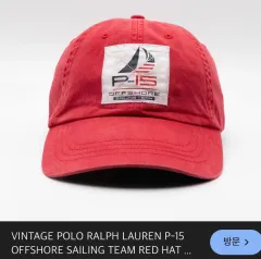 ポロ ラルフローレン P-15 レッド ベースボールキャップ