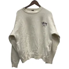ステューシー STUSSY 80's 初期 黒タグ stussy world tribe ポケット付き スウェット ホワイト 201MT-5563 VB