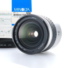 くもりあり【ミノルタ】Minolta AF ZOOM 28-80mm F3.5-5.6 標準ズームレンズ フード付 #S586B