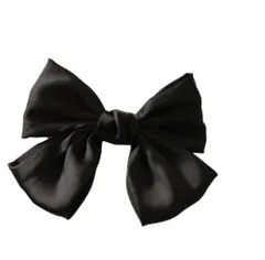 バレッタ ビッグリボン ヘアクリップ リボン ハンドメイド ヘアアクセサリー 髪飾り 髪留め P_0