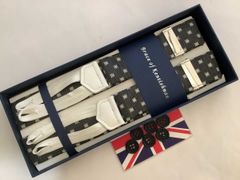 新品未使用【J.PRESS】 サスペンダー　Fサイズ　イタリア製 本日限定値下未使用タグ箱付】イタリア製J.PRESS サスペンダー Fサイズ