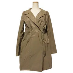 良品 Ermanno Scervino エルマンノシェルヴィーノ ナイロン ウエストギャザー コート ジャケット ブラウン レディース 古着 中古 USEDのサムネイル