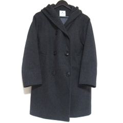 ランバンオンブルー LANVIN en Bleu✨ダブルブレストコート 黒 36