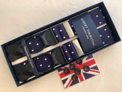 サスペンダー英国製アルバートサーストン6ボタン留上級バラシャWTSL