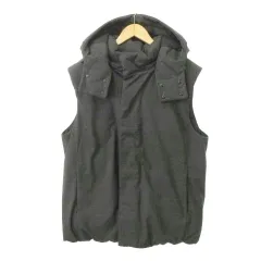 セオリー Theory ダウンベスト HW フード付き 無地 厚手 XLサイズ グレー