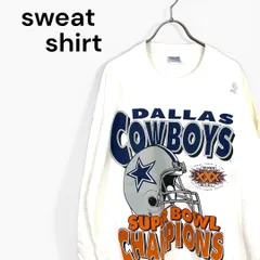 t2343 メンズスウェット NFLカウボーイズビッグプリント 90'sヴィンテージ