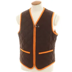 【中古】エルメス HERMES ポリエステルナイロン キルティング ベスト ブラウン【サイズ48】【メンズ】のサムネイル