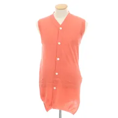【中古】コムデギャルソンシャツ COMME des GARCONS SHIRT 2024年秋冬 ウール ロングニットベストカーディガン コーラルピンク【サイズS】【メンズ】のサムネイル